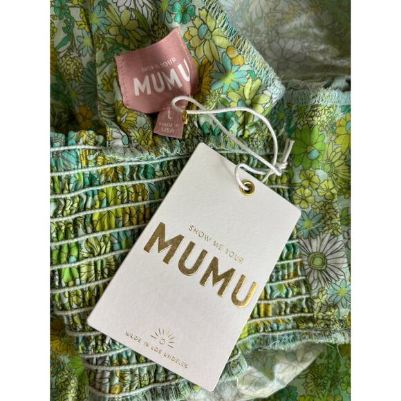 Show Me Your Mumu Dress Womens Large Smitten Babydoll Lucky Meadow Floral NWT - Picture 5 of 7